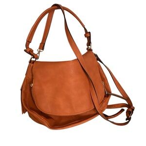 Moda Luxe Tan Leather Bag